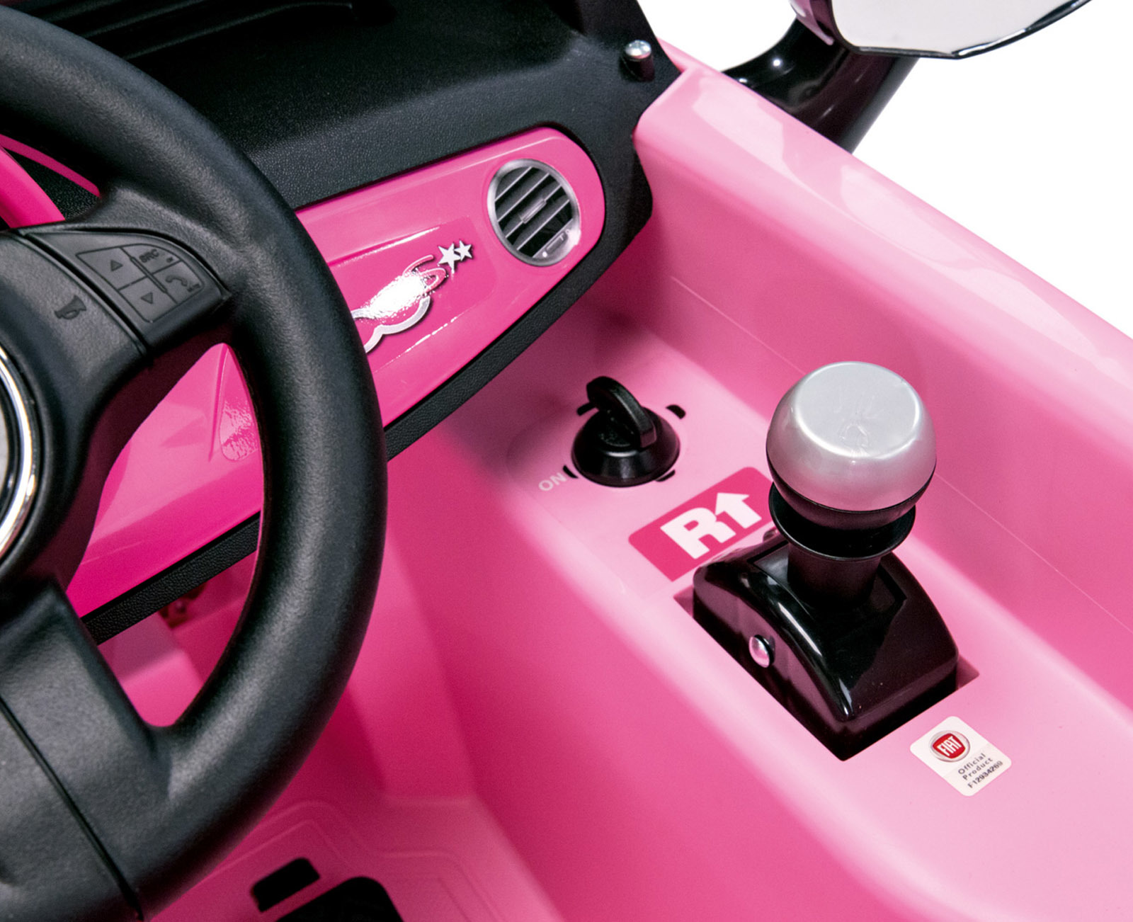 Детский электромобиль Fiat 500 Star Pink R/C, цвет – розовый  